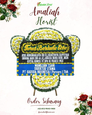 Papan Bunga Duka di Mandau Talawang