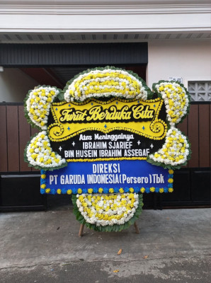 Papan Bunga Duka di Mandau Talawang